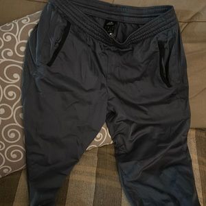 Adidas Climalite  Grey with white stripes track pants men’s Large